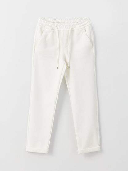 Basic Boy's Trousers with Elastic Waist