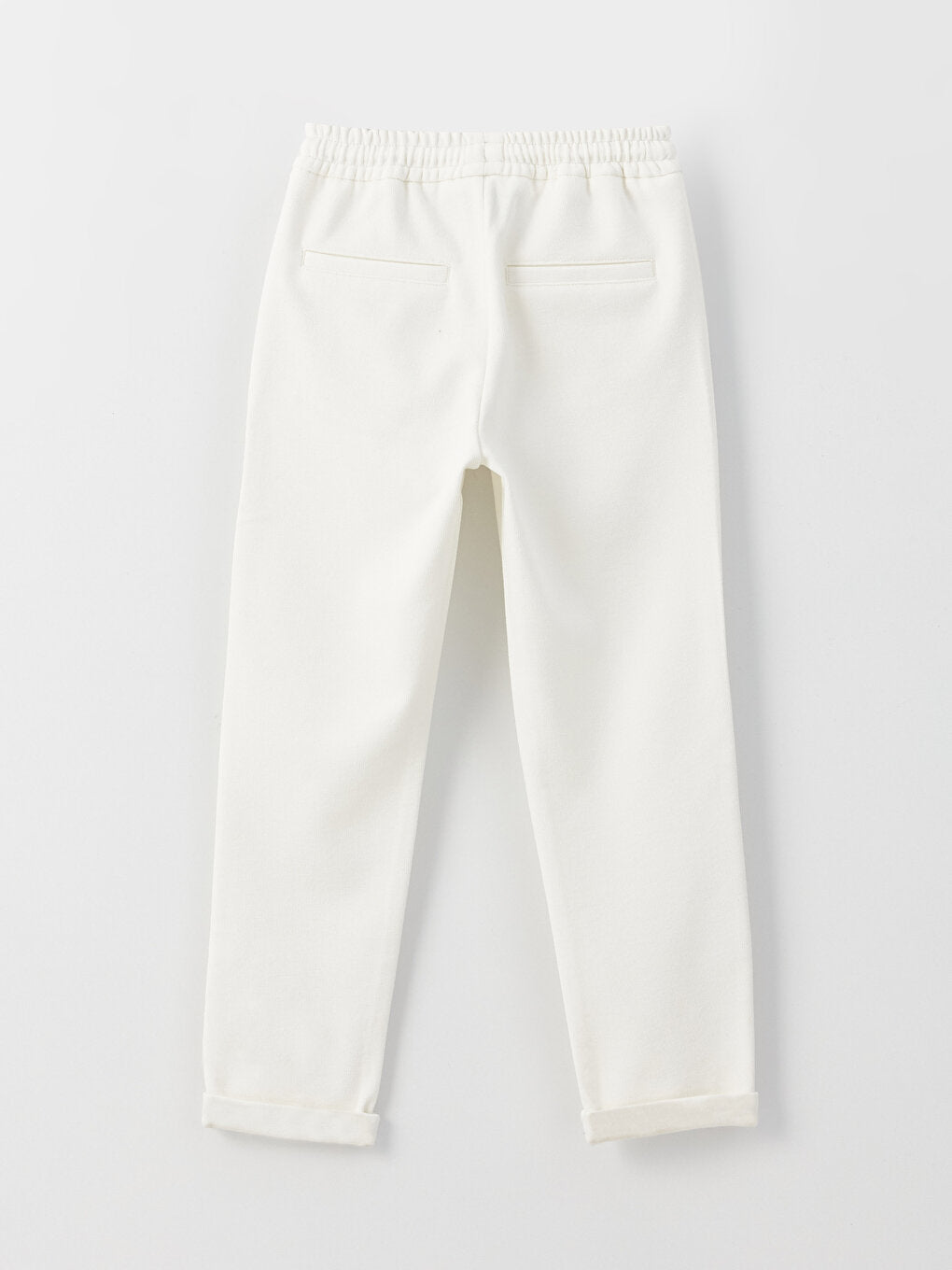 Basic Boy's Trousers with Elastic Waist