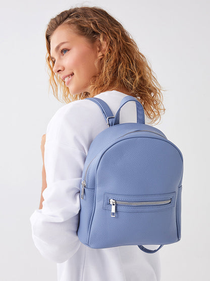 Leather Look Women's Backpack