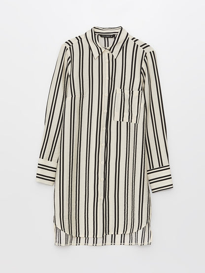 Striped Long Sleeve Women's Shirt Tunic