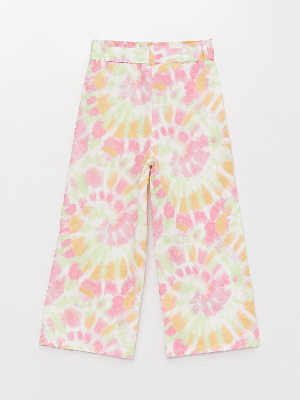 Girls' Trousers with Elastic Waist Batik Pattern