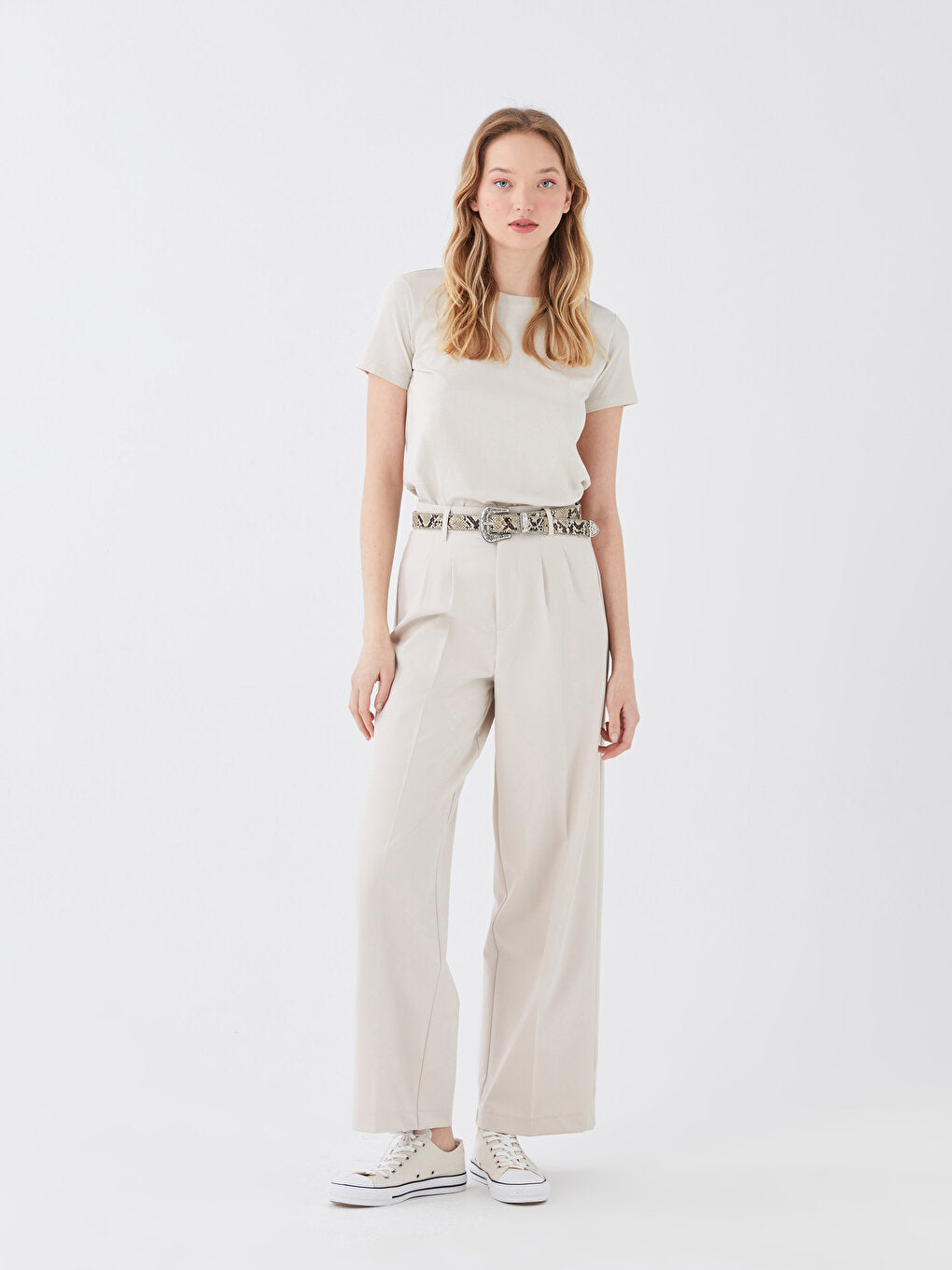 Women's Comfortable Fit Wide Leg Trousers