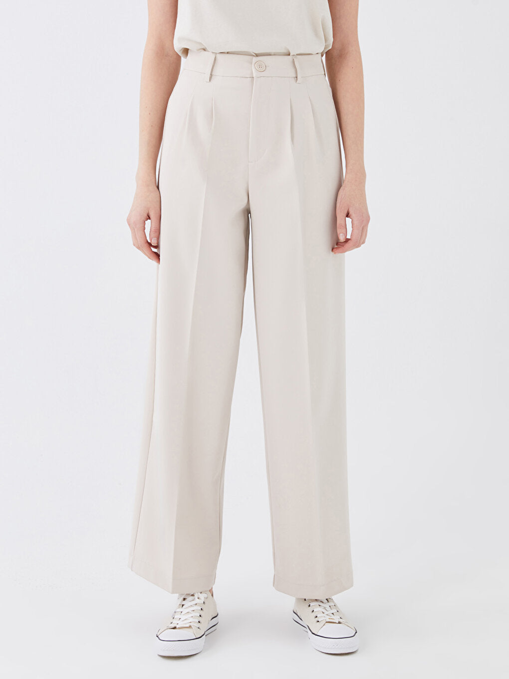 Women's Comfortable Fit Wide Leg Trousers