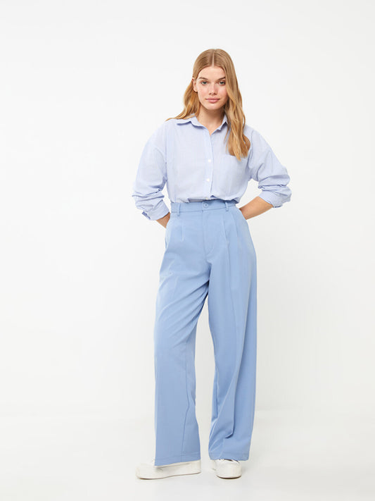 Women's Comfortable Fit Wide Leg Trousers