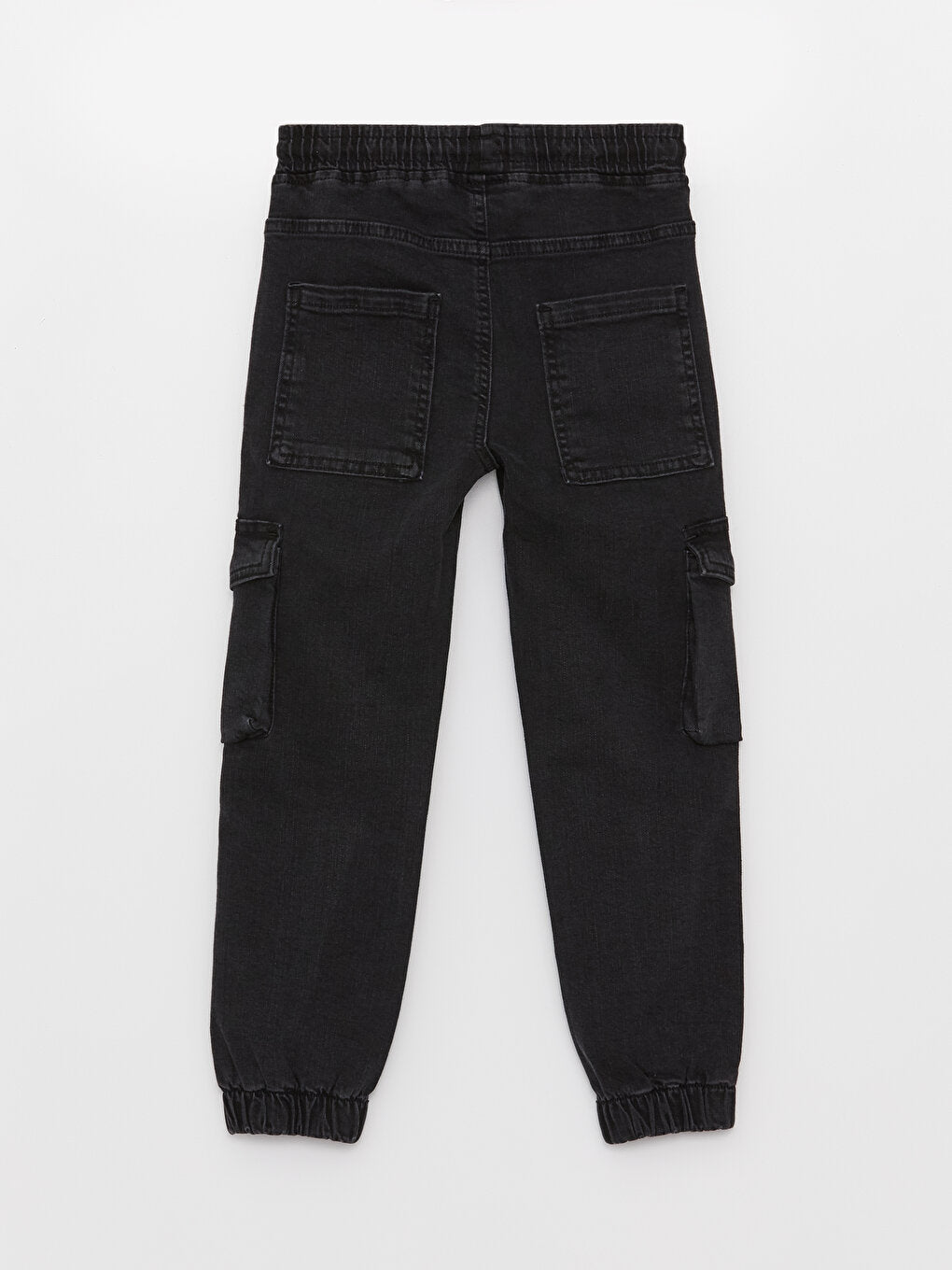 Basic Boy's Jean Jogger Trousers with Elastic Waist