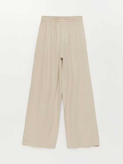 Women's Elastic Waist Straight Trousers