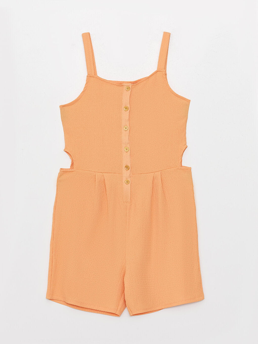 Square Neck Basic Strappy Girl's Jumpsuit