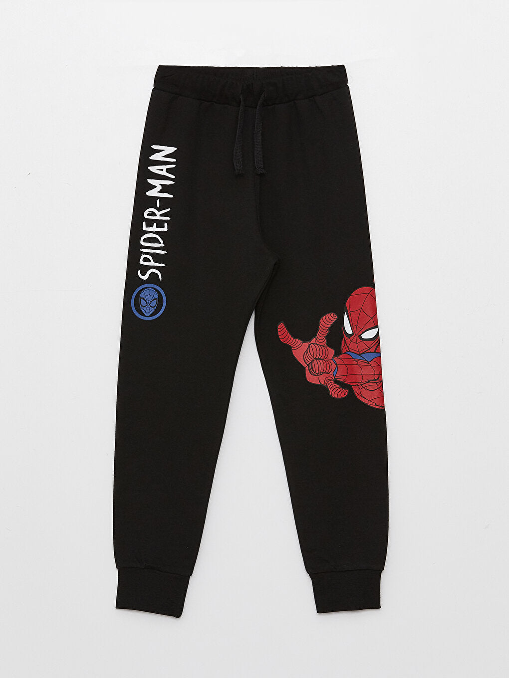 Elastic Waist Spiderman Printed Boy's Jogger Sweatpants