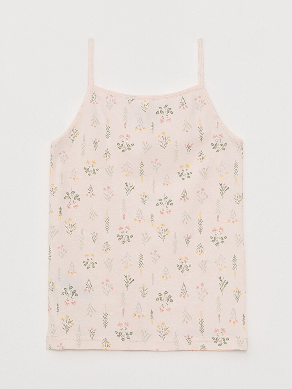 Square Neck Printed Strappy Girls Undershirt