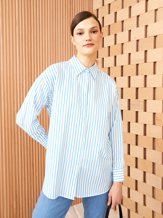 Striped Long Sleeve Women's Shirt