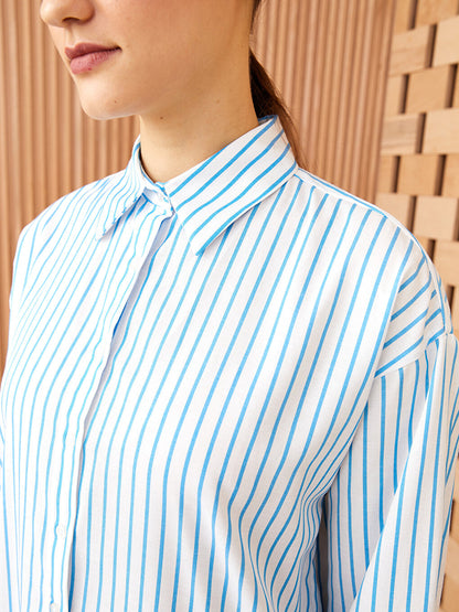 Striped Long Sleeve Women's Shirt