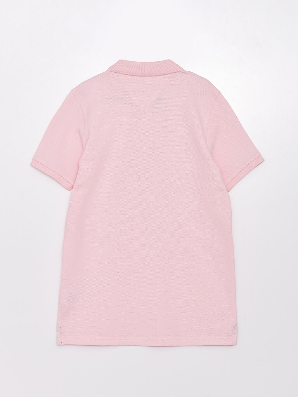 Polo Neck Basic Short Sleeve Girls' T-Shirt