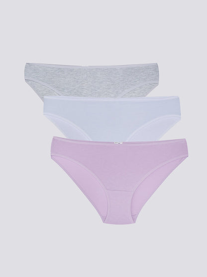 Plain Bikini Panties 3 Pack