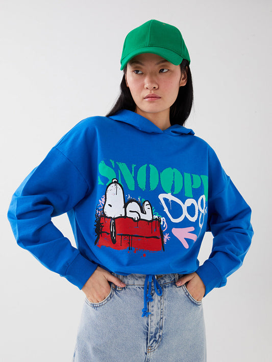 Snoopy Printed Long Sleeve Women's Hoodie