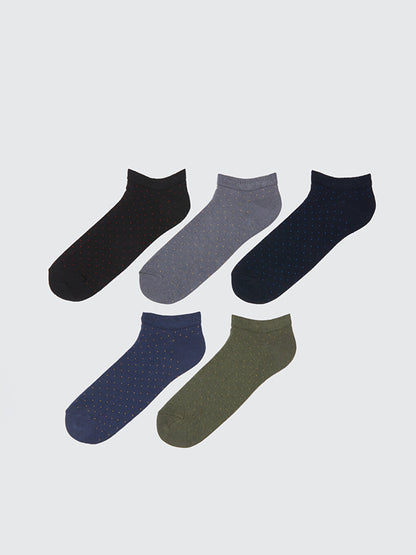 Patterned Men's Booties Socks 5-pack