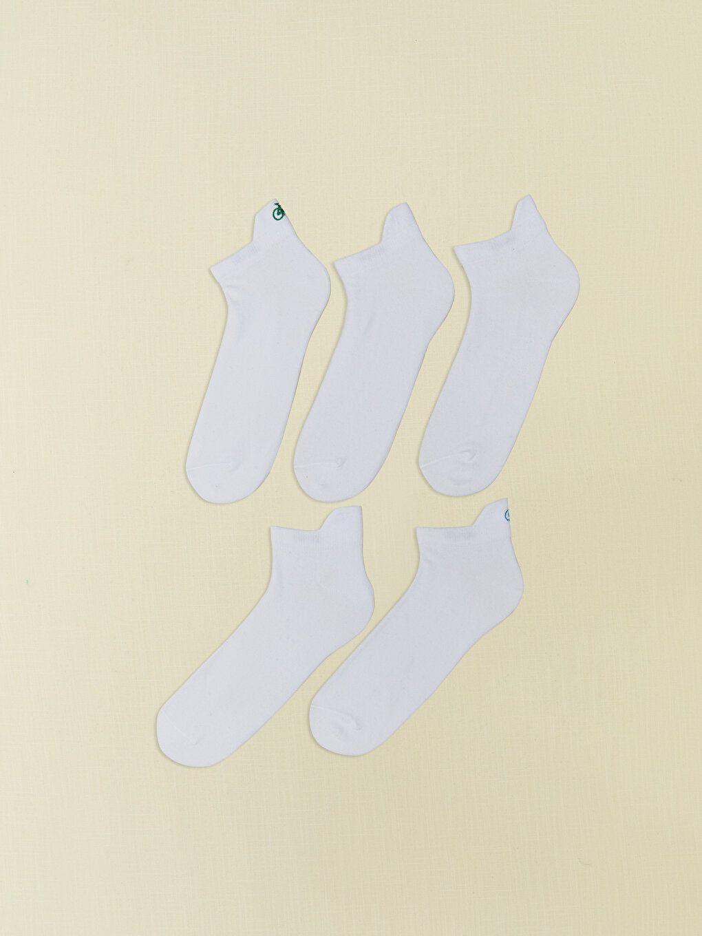 Embroidered Men's Booties Socks 5-pack