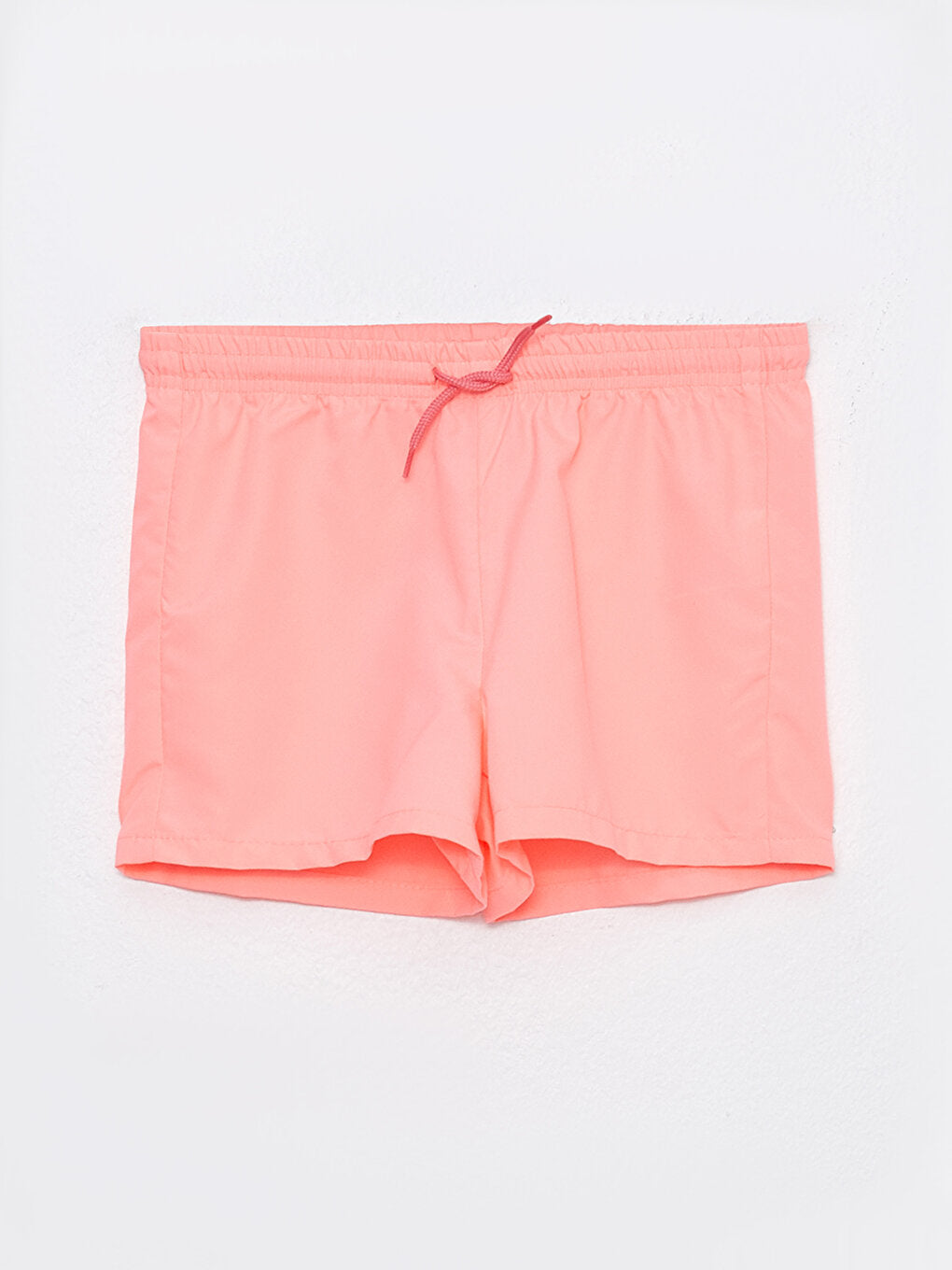 Basic Girls' Swim Shorts with Elastic Waist