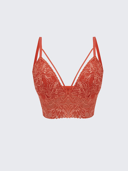 Non-wireless Padding Lace Bralette