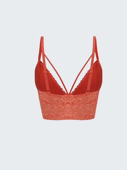 Non-wireless Padding Lace Bralette