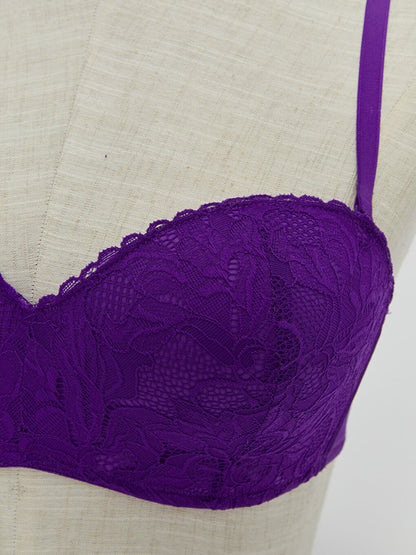 Non-Wireless Padded Lace Strapless Bra