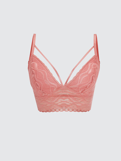 Non-wireless Padding Lace Bralette