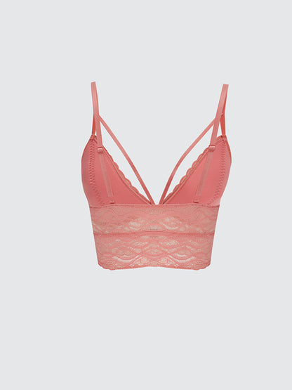 Non-wireless Padding Lace Bralette