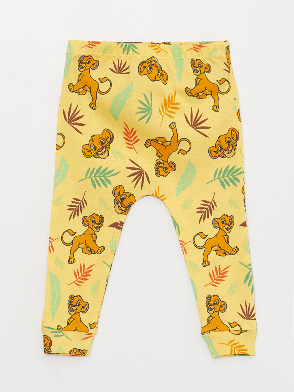 Crew Neck Short Sleeve Lion King Printed Baby Boy 3-Piece Set