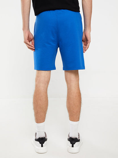 Slim Fit Men's Shorts with Waist Tie Detail