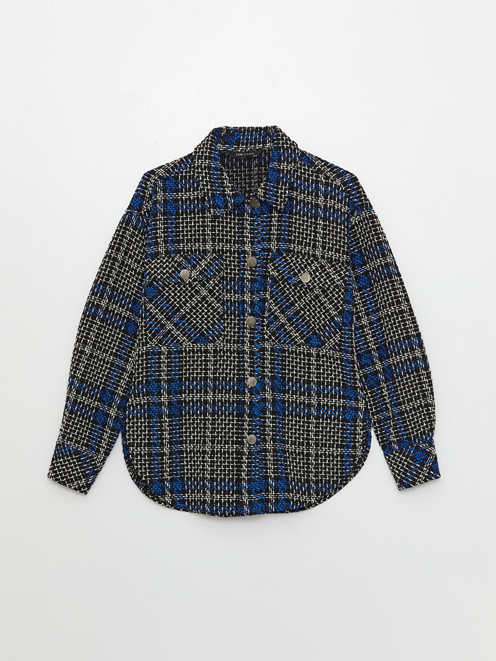 Plaid Long Sleeve Women's Shirt Jacket