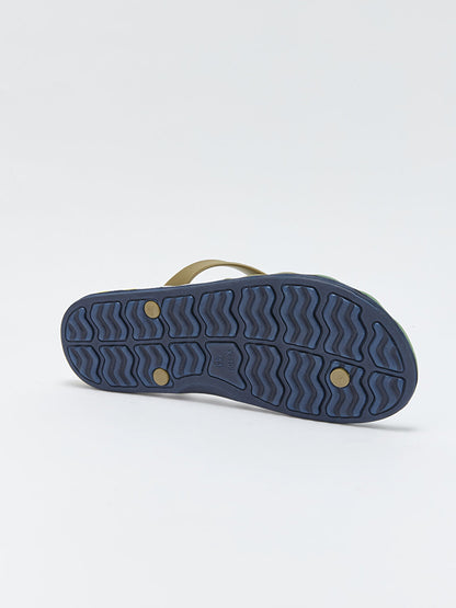 Color Block Men's Flip Flops