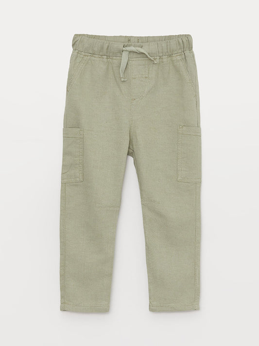 Baby Boy Trousers with Elastic Waist