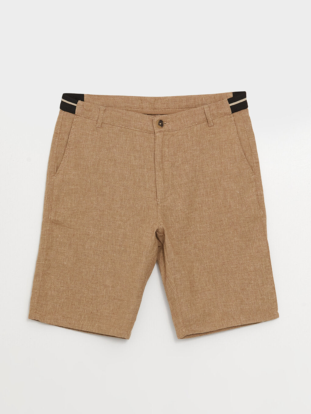 Slim Fit Linen Blend Men's Shorts