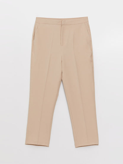 Women's Standard Fit Pocket Detailed Carrot Trousers