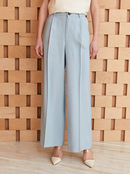 Women's Comfortable Fit Straight Palazzo Trousers