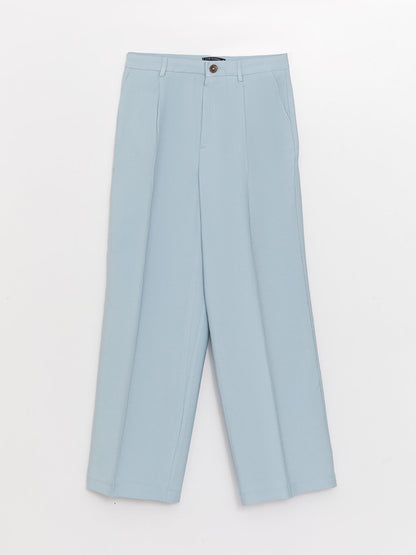 Women's Comfortable Fit Straight Palazzo Trousers