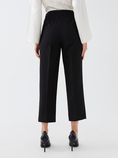 High Waist Standard Fit Women's Trousers