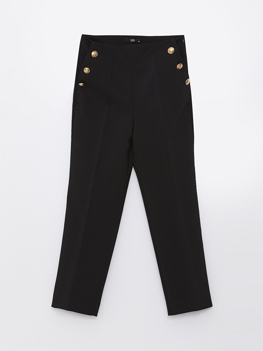 High Waist Standard Fit Women's Trousers