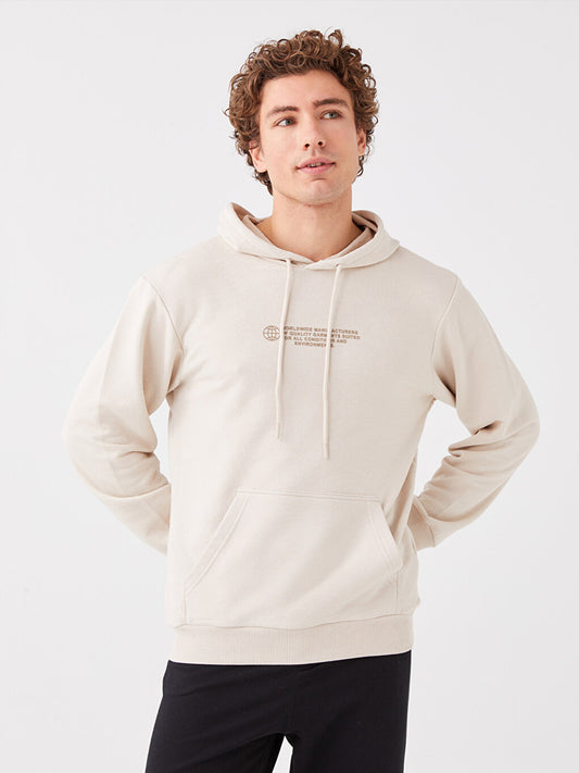 Long Sleeve Printed Men's Hoodie