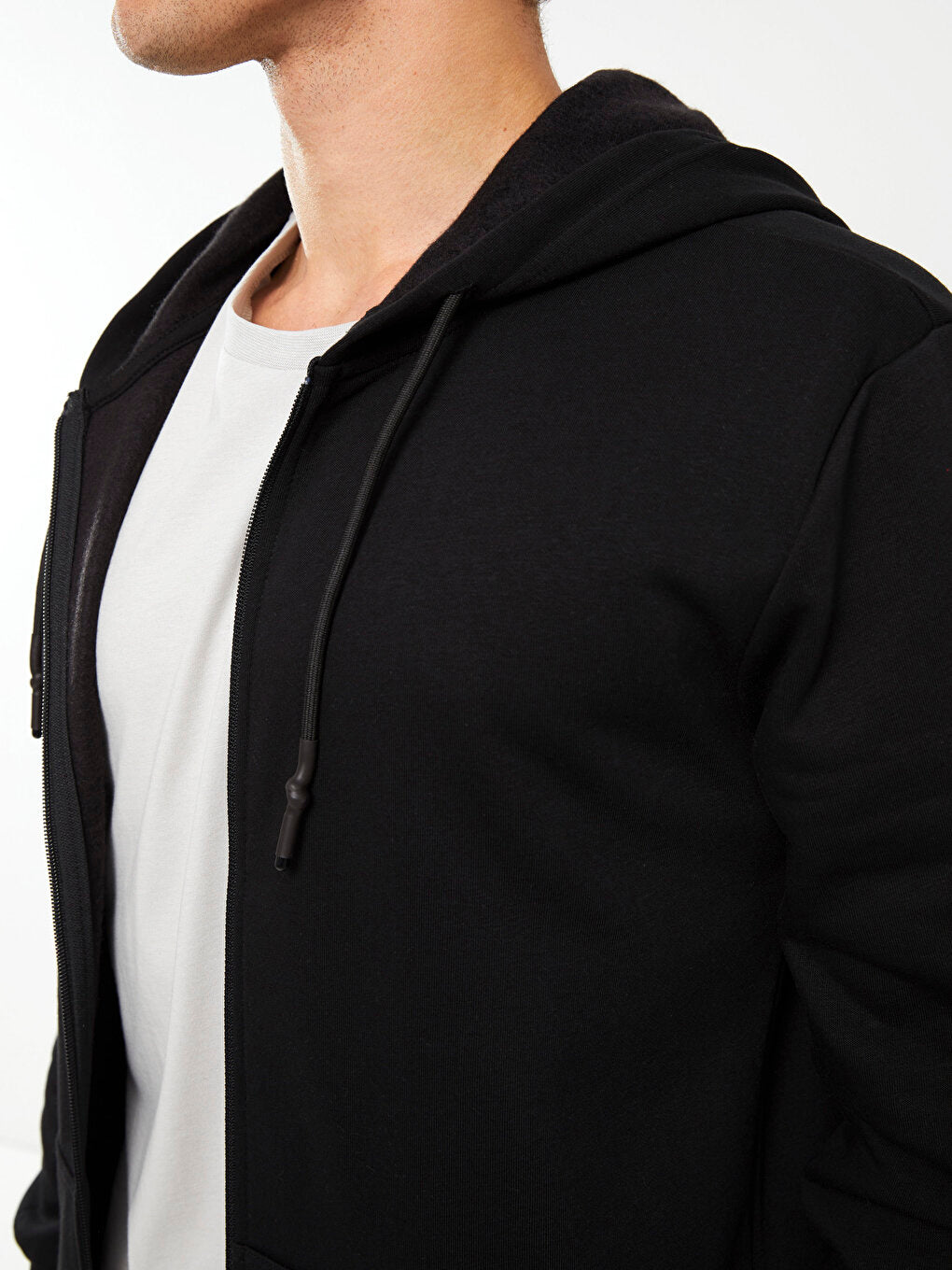 Hooded Long Sleeve Men's Sports Cardigan