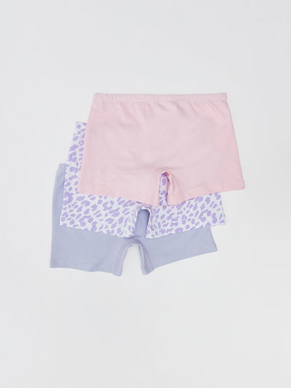 Printed Cotton Girl's Boxer Set of 3