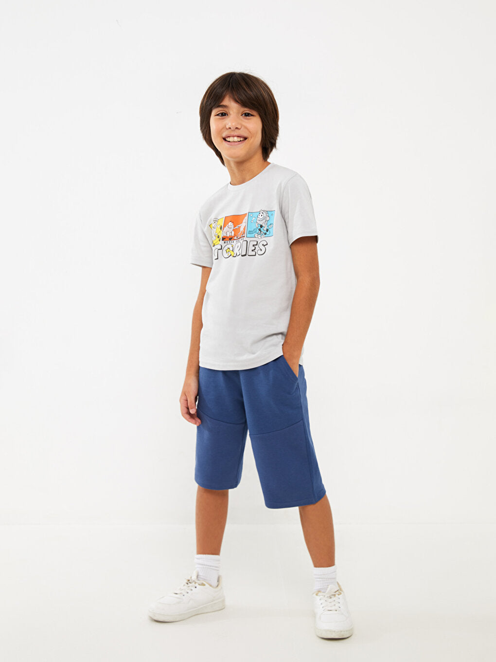 Basic Boy Roller with Elastic Waist