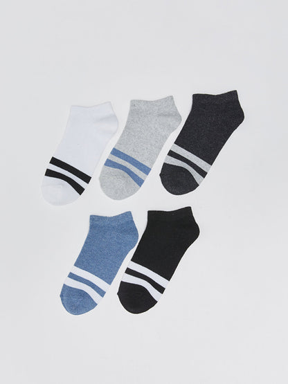 Striped Boy's Booties Socks 5-pack