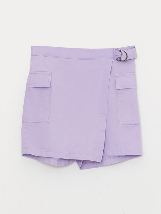 Girl's Short Skirt with Elastic Waist