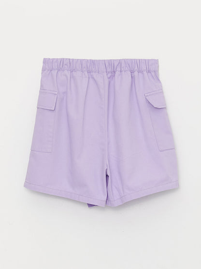 Girl's Short Skirt with Elastic Waist