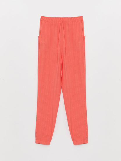 Girls' Trousers with Elastic Waist