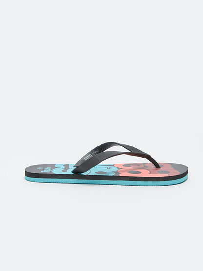 Printed Flip Flops Men's Beach Slippers