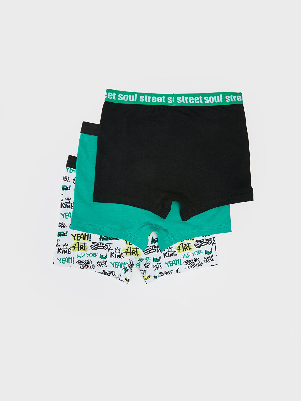 Printed Cotton Boys' Boxer 3-Piece