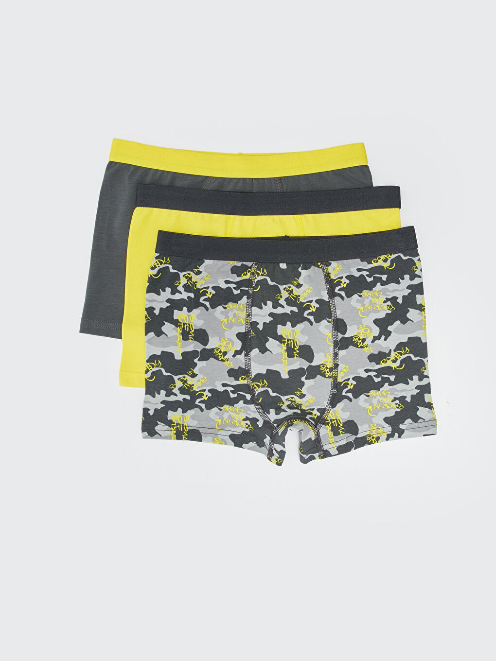 Printed Cotton Boys' Boxer 3-Piece