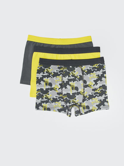 Printed Cotton Boys' Boxer 3-Piece