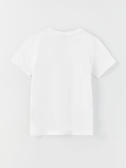 Crew Neck Printed Short Sleeve Boy's T-Shirt